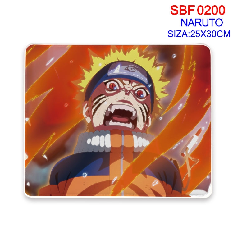 Naruto Anime peripheral edge lock mouse pad 25X30CM  SBF00