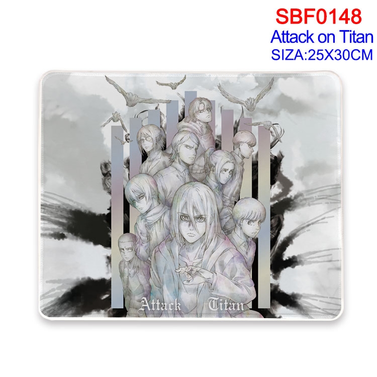 Shingeki no Kyojin Anime peripheral edge lock mouse pad 25X30CM  SBF-148