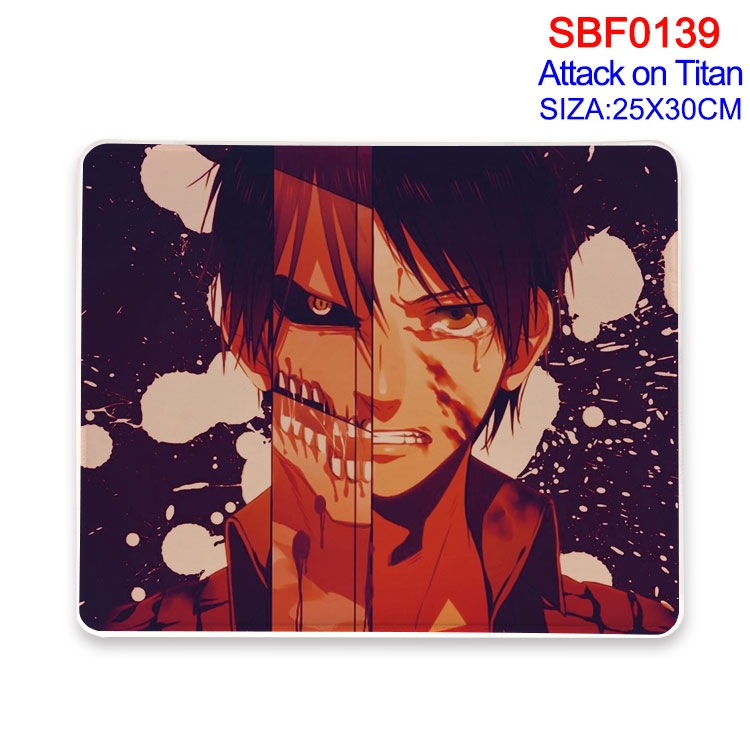Shingeki no Kyojin Anime peripheral edge lock mouse pad 25X30CM  SBF-139