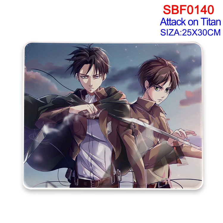 Shingeki no Kyojin Anime peripheral edge lock mouse pad 25X30CM  SBF-140