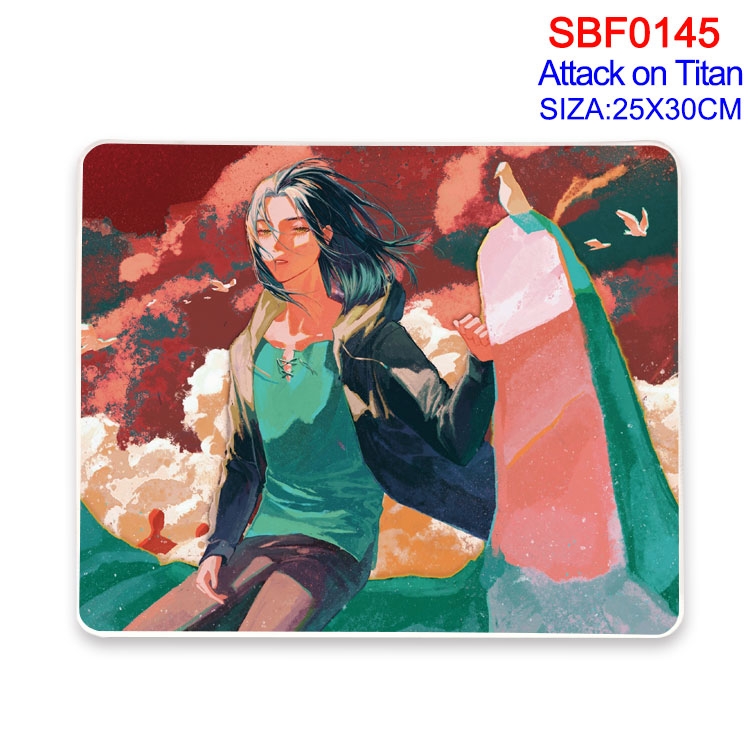 Shingeki no Kyojin Anime peripheral edge lock mouse pad 25X30CM SBF-145