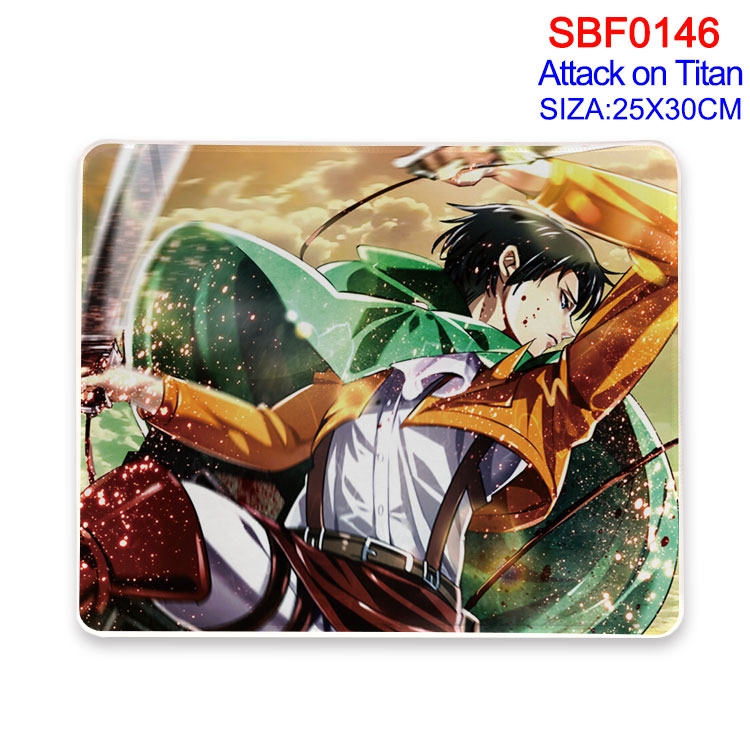Shingeki no Kyojin Anime peripheral edge lock mouse pad 25X30CM SBF-146