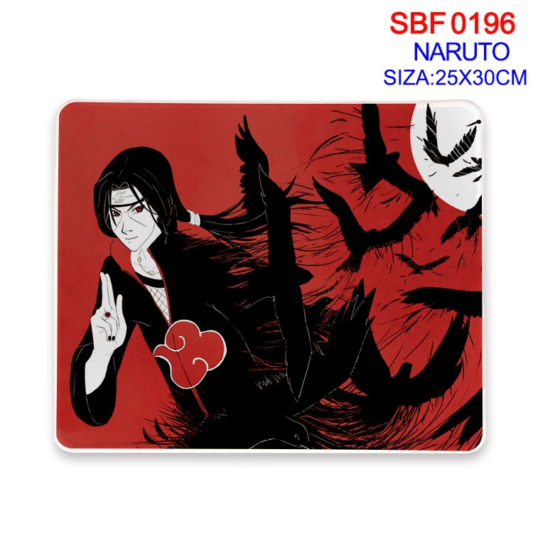 Naruto Anime peripheral edge lock mouse pad 25X30CM SBF-196