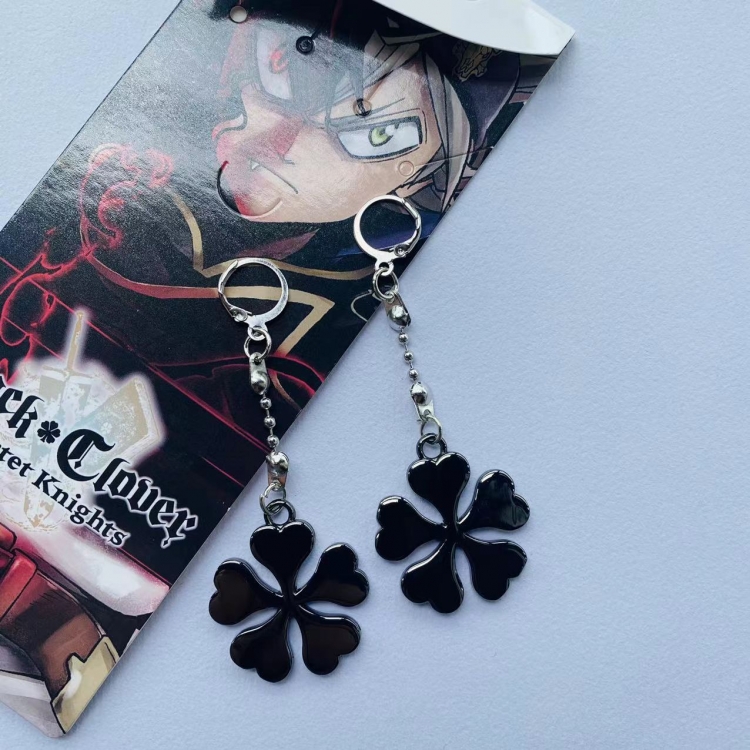 Black clover Anime peripheral earrings pendant jewelry style B