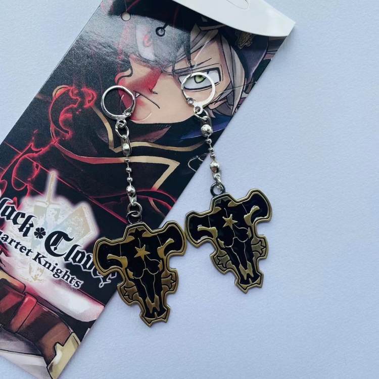 Black clover Anime peripheral earrings pendant jewelry style D