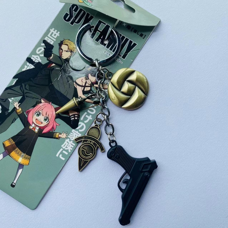 SPY×FAMILY Anime Cartoon 4 Pendant Keychain Bag Pendant style A