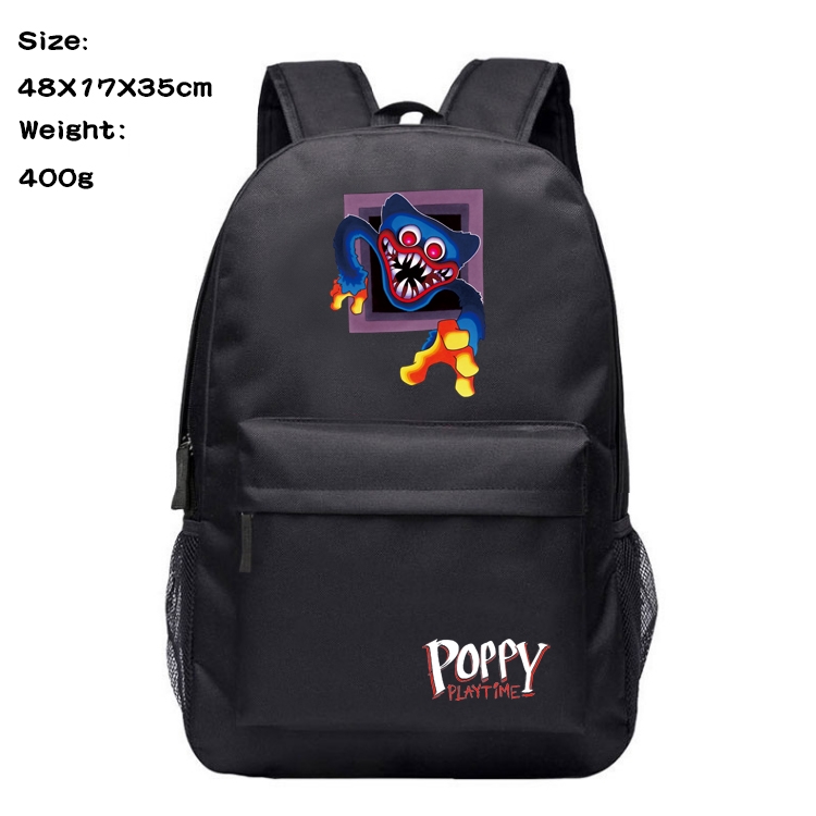 poppy playtime Anime Oxford Canvas Backpack Student Schoolbag 48X17X35CM