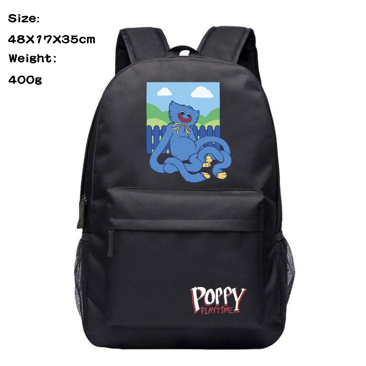 poppy playtime Anime Oxford Canvas Backpack Student Schoolbag 48X17X35CM