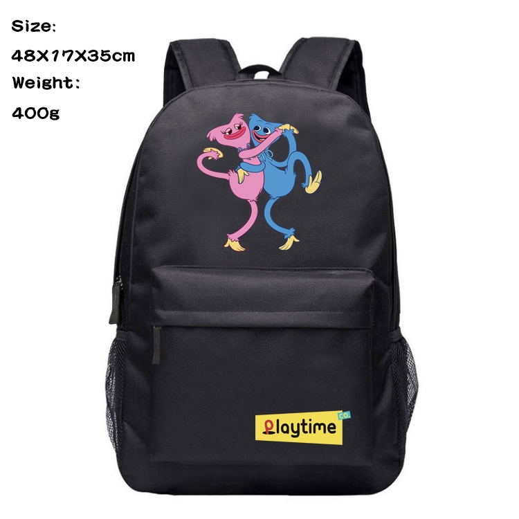 poppy playtime Anime Oxford Canvas Backpack Student Schoolbag 48X17X35CM