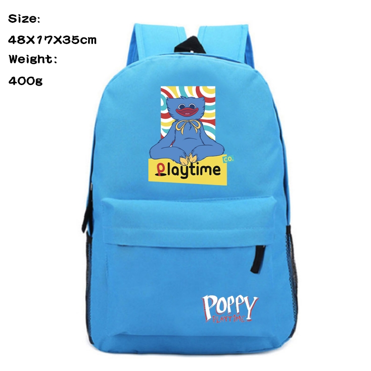 poppy playtime Anime Oxford Canvas Backpack Student Schoolbag 48X17X35CM