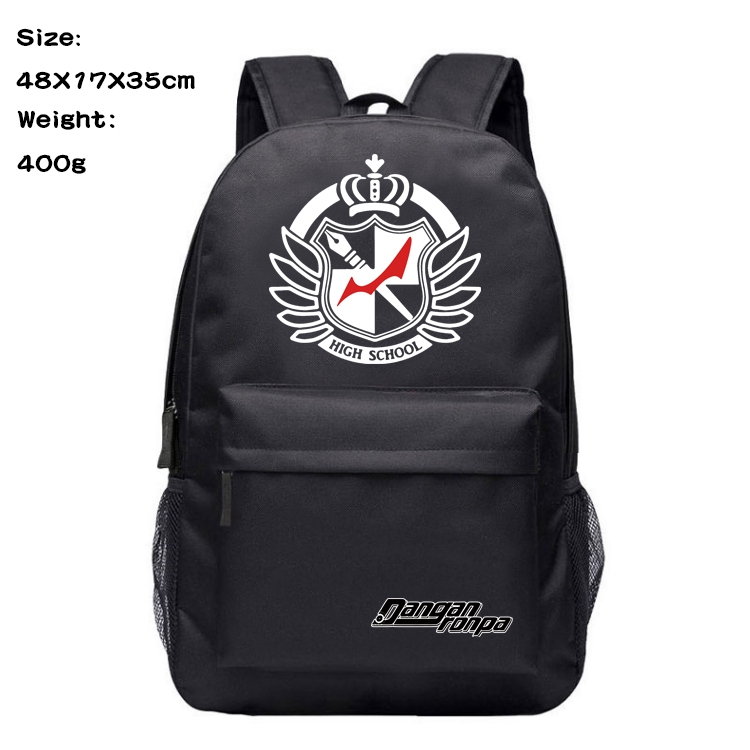 Dangan-Ronpa Anime Oxford Canvas Backpack Student Schoolbag 48X17X35CM