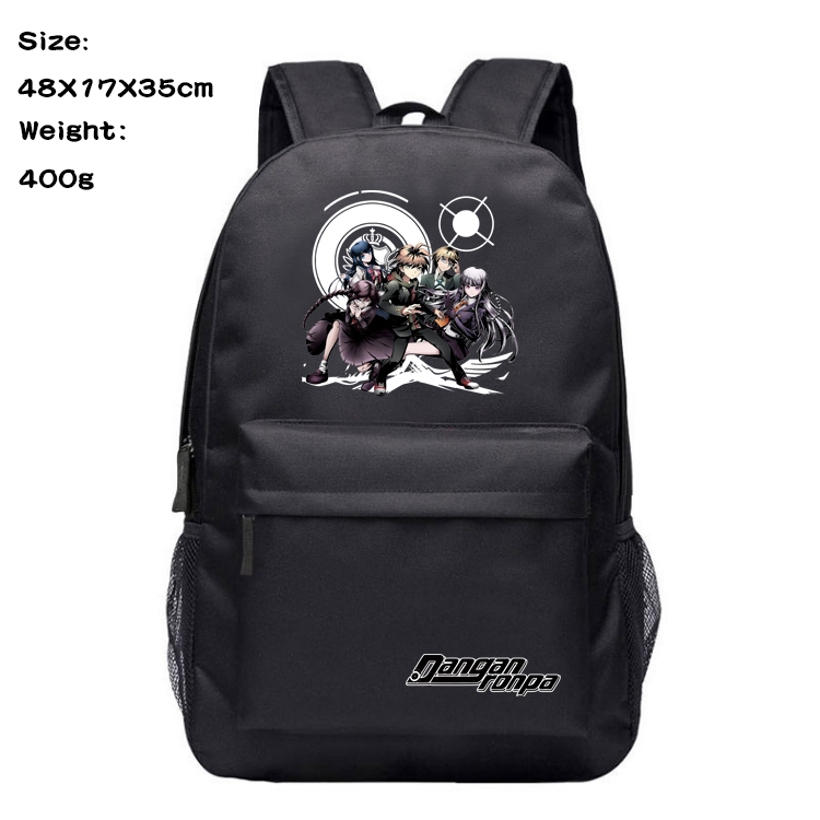 Dangan-Ronpa Anime Oxford Canvas Backpack Student Schoolbag 48X17X35CM