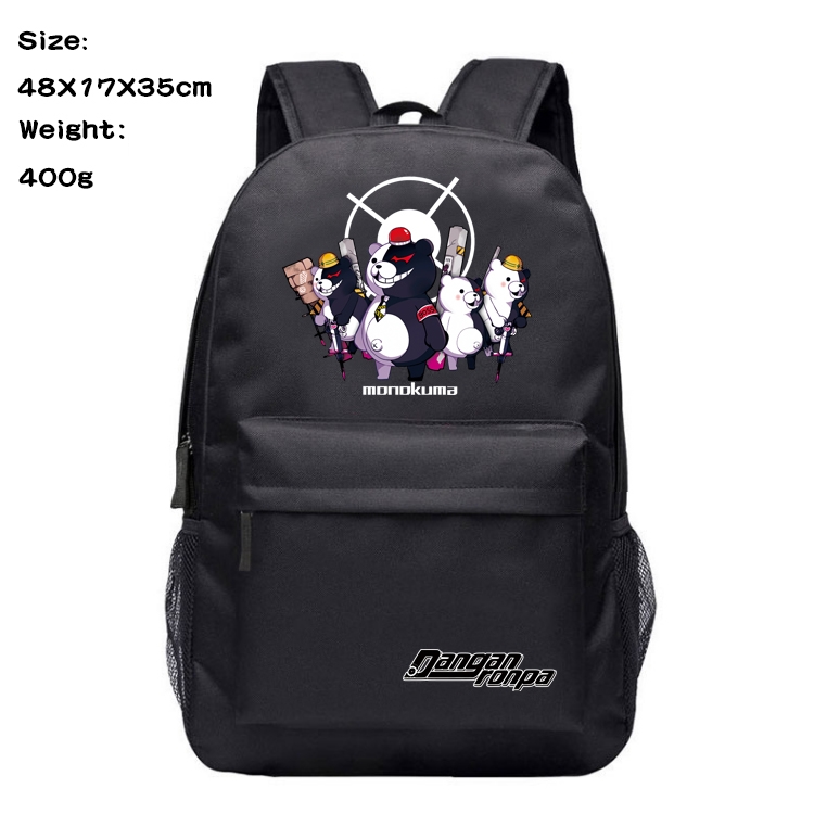 Dangan-Ronpa Anime Oxford Canvas Backpack Student Schoolbag 48X17X35CM