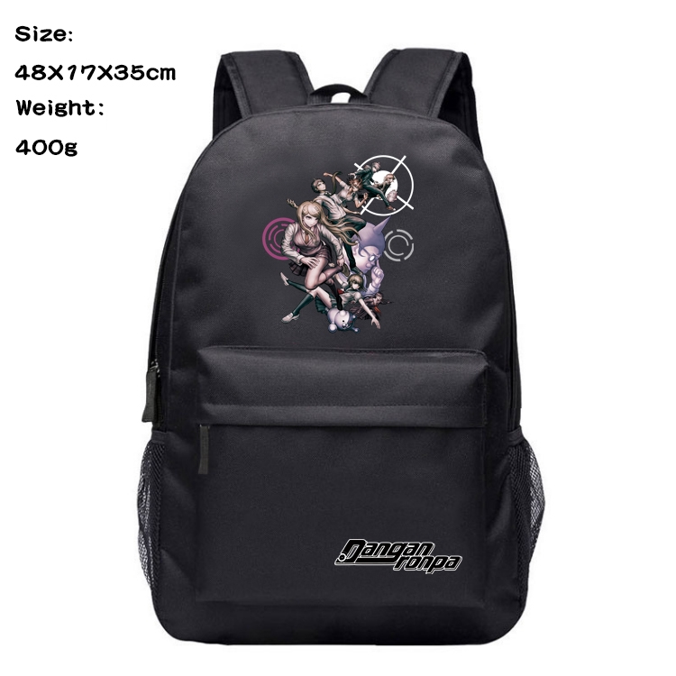 Dangan-Ronpa Anime Oxford Canvas Backpack Student Schoolbag 48X17X35CM