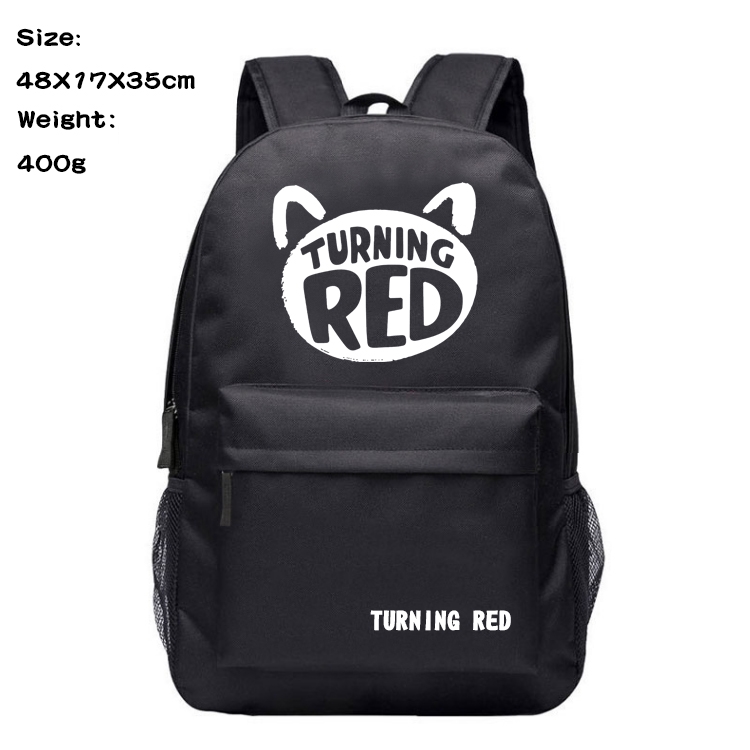 Turning Red Anime Oxford Canvas Backpack Student Schoolbag 48X17X35CM