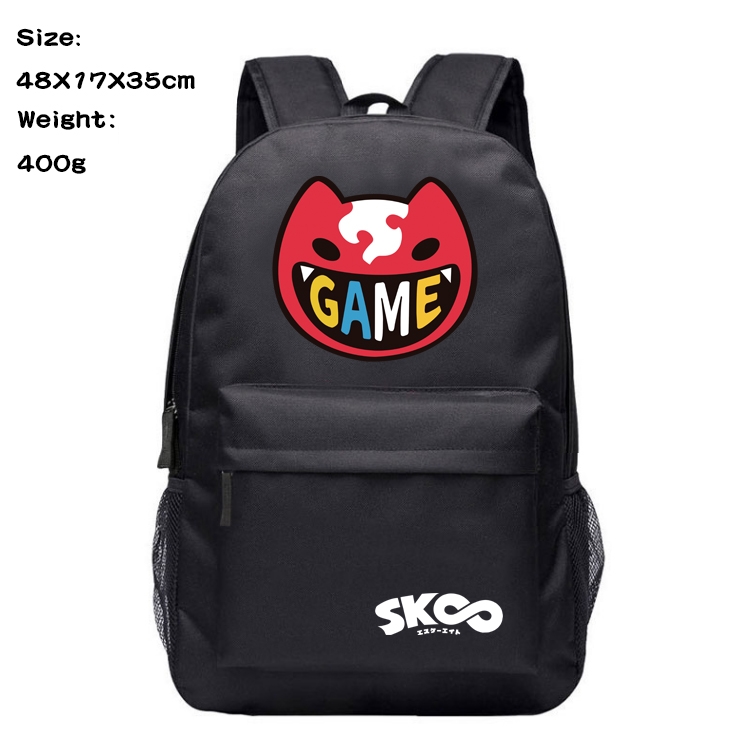 SK∞ Anime Oxford Canvas Backpack Student Schoolbag 48X17X35CM