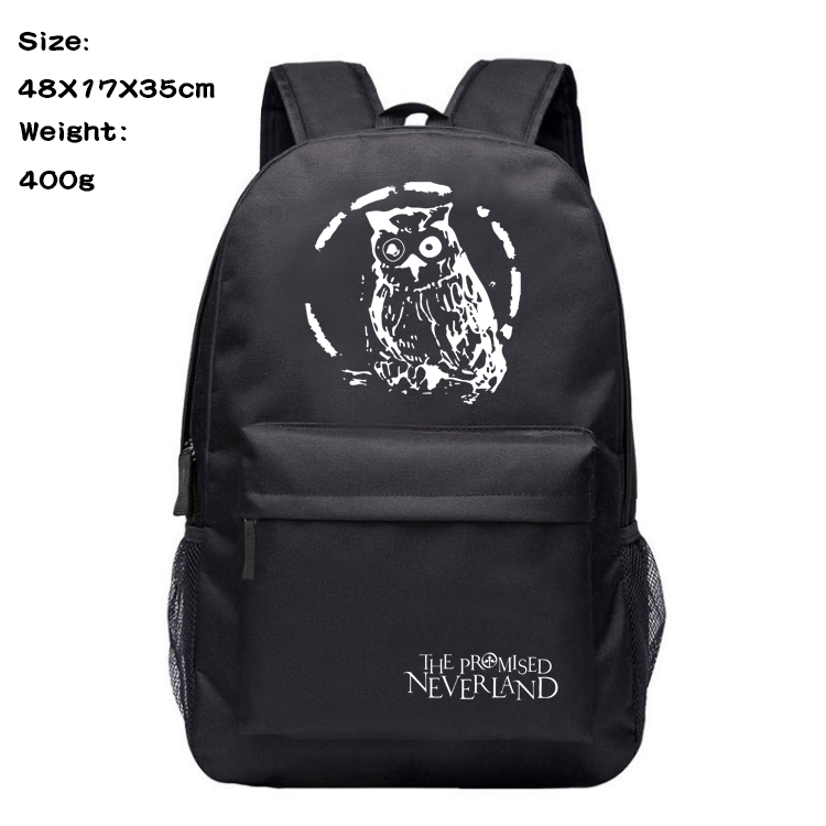 The Promised Neverla Anime Oxford Canvas Backpack Student Schoolbag 48X17X35CM