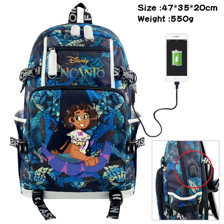 full house of magic Anime digital printing camouflage trend backpack school bag 47X35X20CM