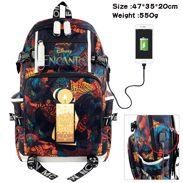 full house of magic Anime digital printing camouflage trend backpack school bag 47X35X20CM