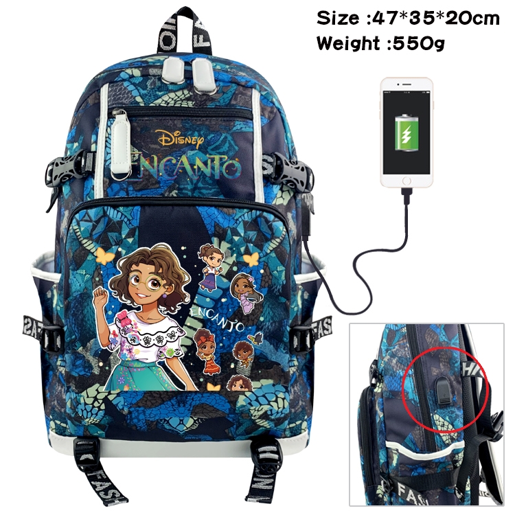 full house of magic Anime digital printing camouflage trend backpack school bag 47X35X20CM