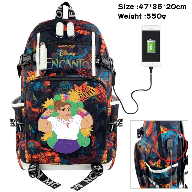 full house of magic Anime digital printing camouflage trend backpack school bag 47X35X20CM