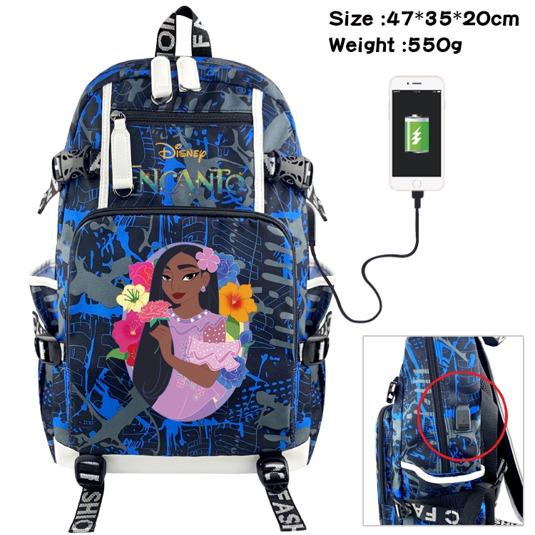 full house of magic Anime digital printing camouflage trend backpack school bag 47X35X20CM