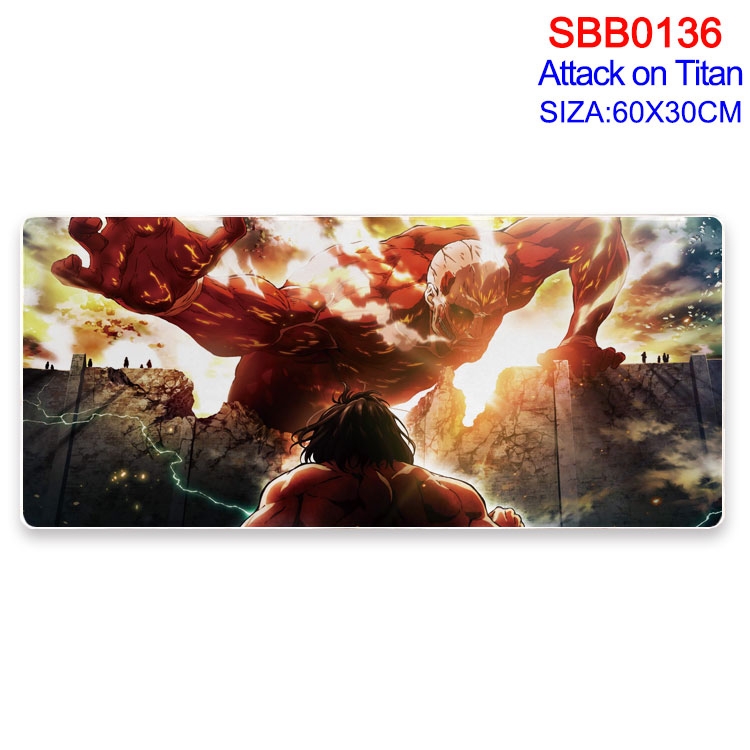 Shingeki no Kyojin Anime peripheral edge lock mouse pad 60X30CM  SBB-136