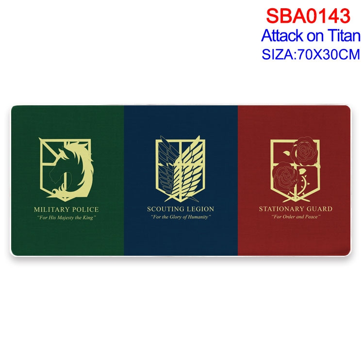 Shingeki no Kyojin Anime peripheral edge lock mouse pad 70X30CM  SBA-143