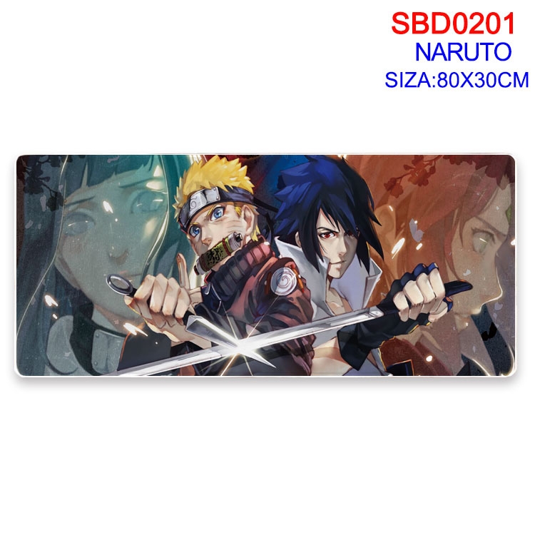 Naruto Anime peripheral edge lock mouse pad 80X30CM  SBD01