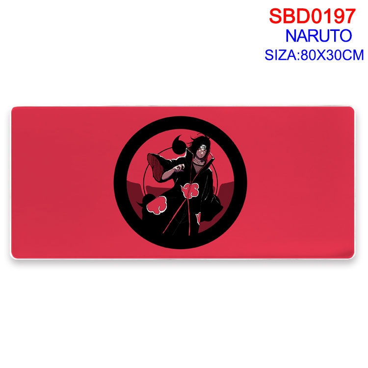 Naruto Anime peripheral edge lock mouse pad 80X30CM  SBD-197