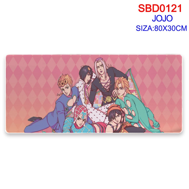 JoJos Bizarre Adventure Anime peripheral edge lock mouse pad 80X30CM  SBD-121