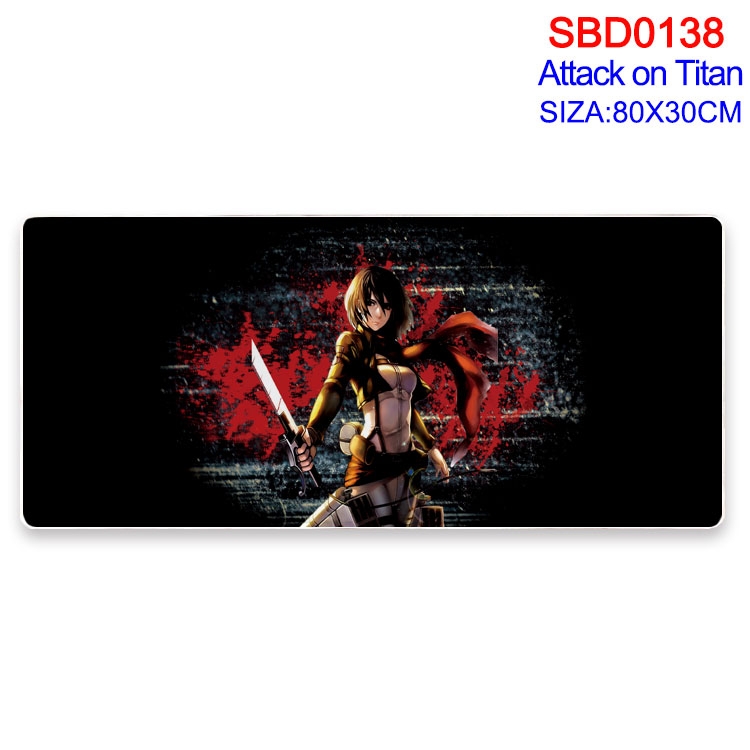 Shingeki no Kyojin Anime peripheral edge lock mouse pad 80X30CM SBD-138