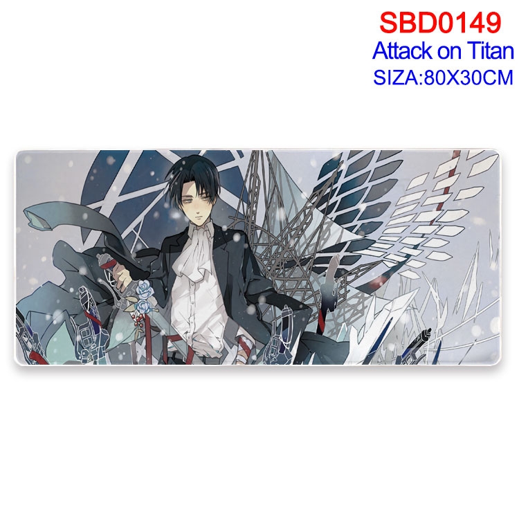 Shingeki no Kyojin Anime peripheral edge lock mouse pad 80X30CM SBD-149