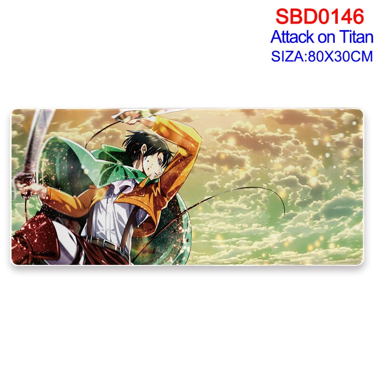 Shingeki no Kyojin Anime peripheral edge lock mouse pad 80X30CM SBD-146