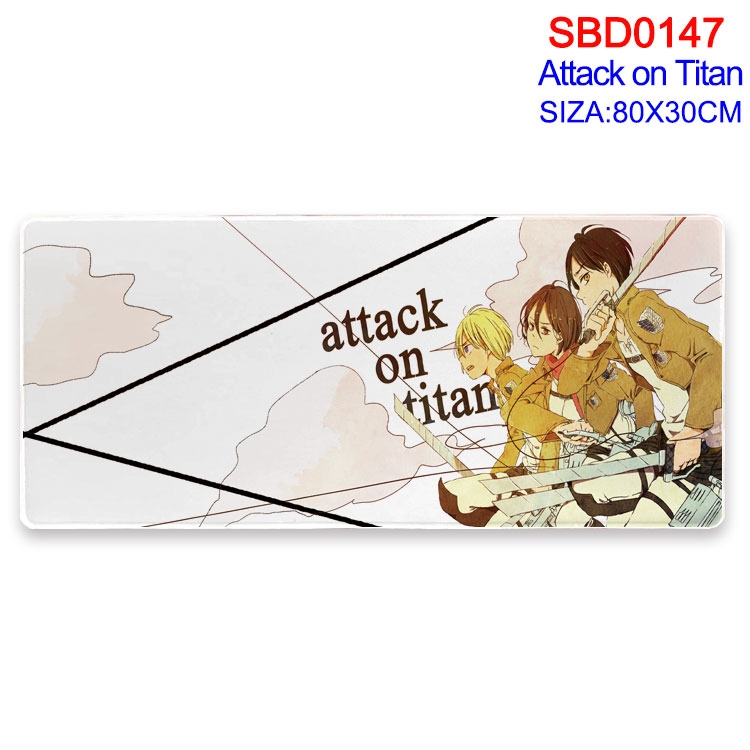 Shingeki no Kyojin Anime peripheral edge lock mouse pad 80X30CM SBD-147