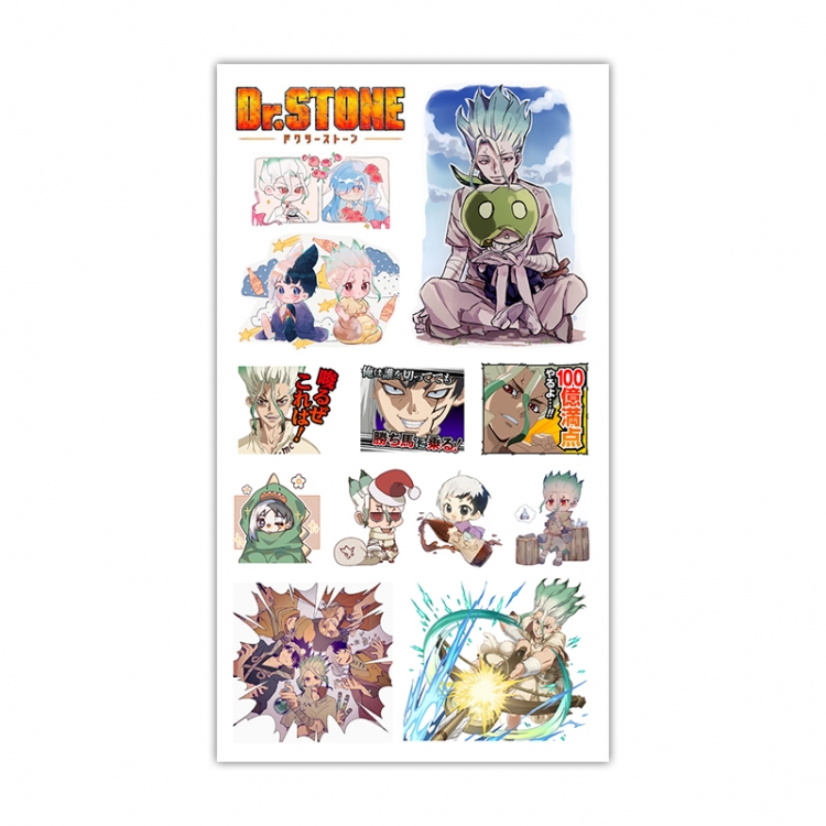 Anime Mini Tattoo Stickers Personality Stickers 10.6X6.1CM  100 pieces from the batch