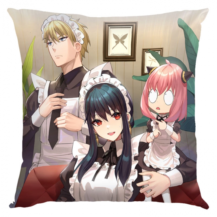 SPY×FAMILY Anime square full-color pillow cushion 45X45CM NO FILLING  J2-87