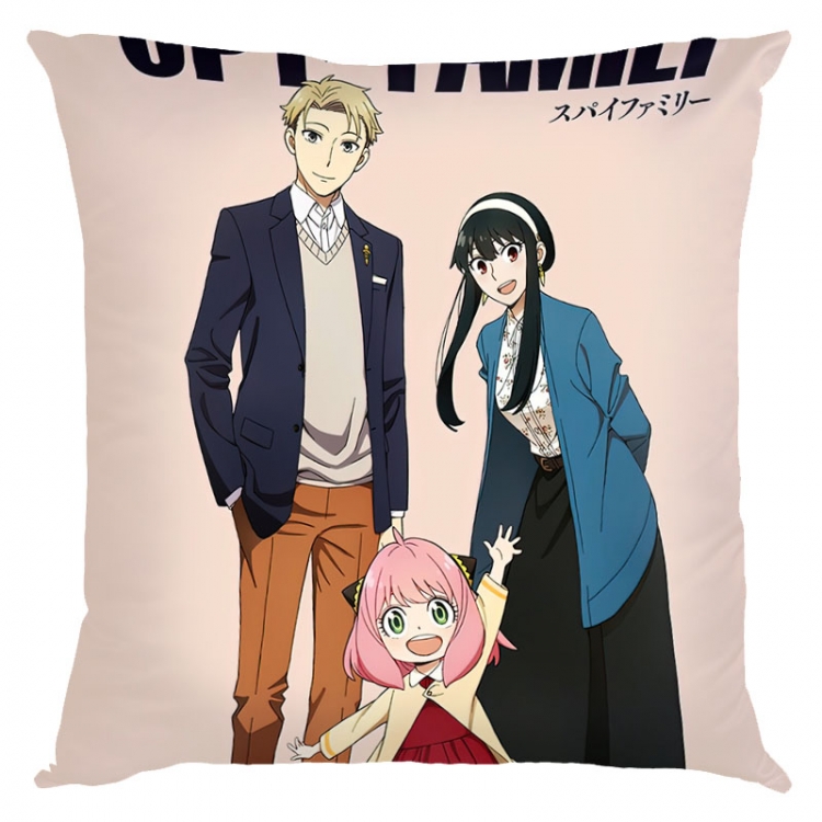 SPY×FAMILY Anime square full-color pillow cushion 45X45CM NO FILLING  J2-30