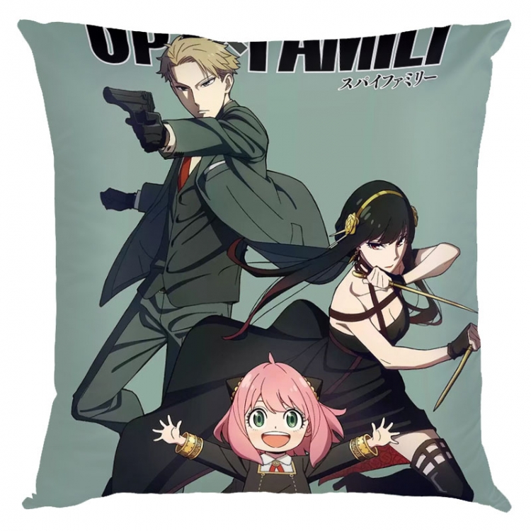 SPY×FAMILY Anime square full-color pillow cushion 45X45CM NO FILLING  J2-24