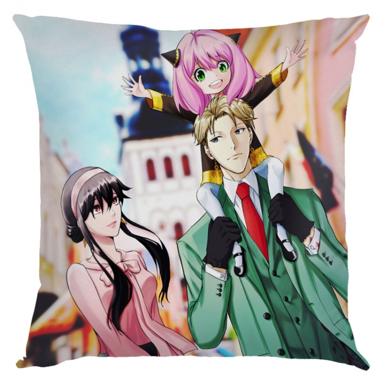 SPY×FAMILY Anime square full-color pillow cushion 45X45CM NO FILLING  J2-46