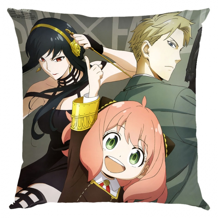 SPY×FAMILY Anime square full-color pillow cushion 45X45CM NO FILLING  J2-15