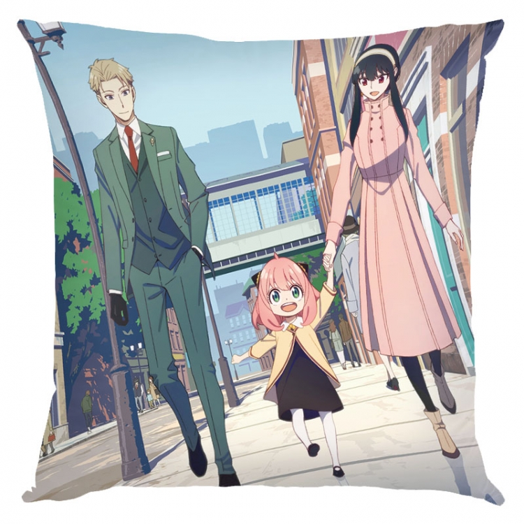 SPY×FAMILY Anime square full-color pillow cushion 45X45CM NO FILLING  J2-42