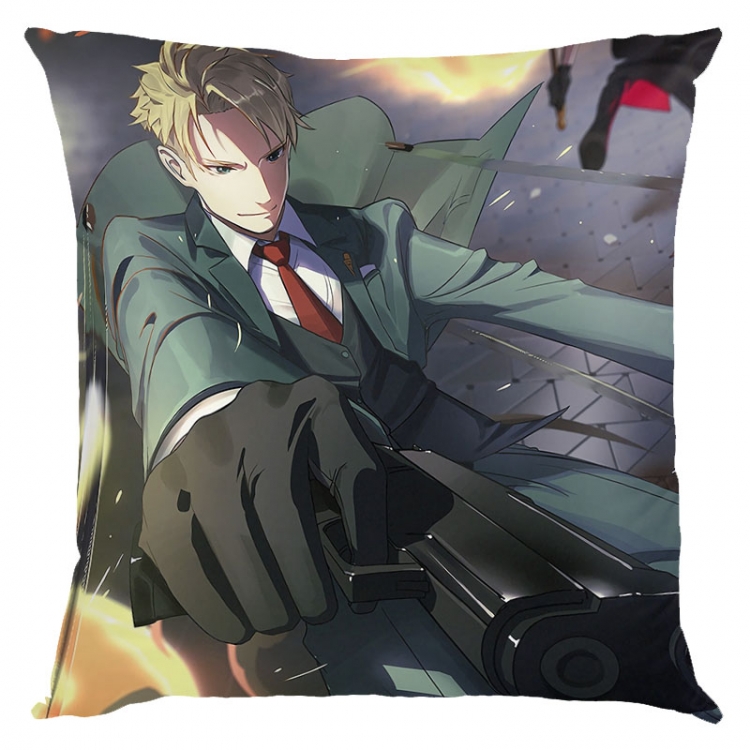 SPY×FAMILY Anime square full-color pillow cushion 45X45CM NO FILLING  J2-86