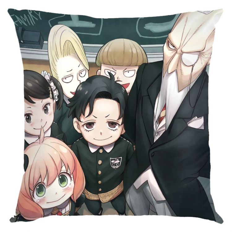 SPY×FAMILY Anime square full-color pillow cushion 45X45CM NO FILLING  J2-81