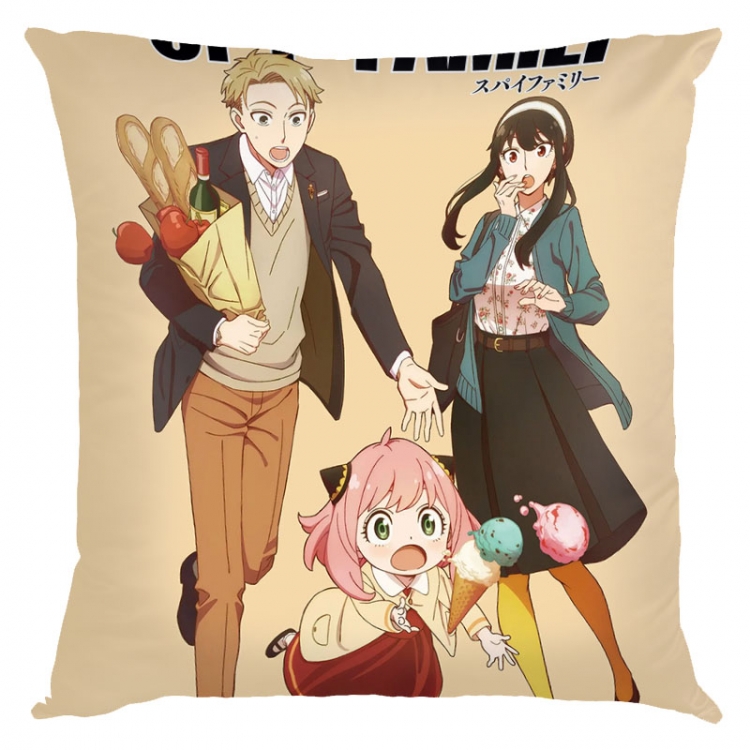 SPY×FAMILY Anime square full-color pillow cushion 45X45CM NO FILLING J2-23