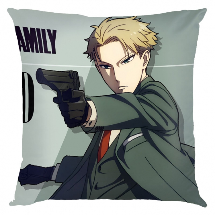 SPY×FAMILY Anime square full-color pillow cushion 45X45CM NO FILLING  J2-79