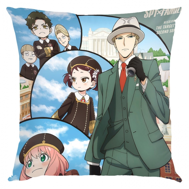 SPY×FAMILY Anime square full-color pillow cushion 45X45CM NO FILLING J2-56