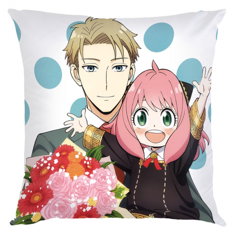 SPY×FAMILY Anime square full-color pillow cushion 45X45CM NO FILLING   J2-12