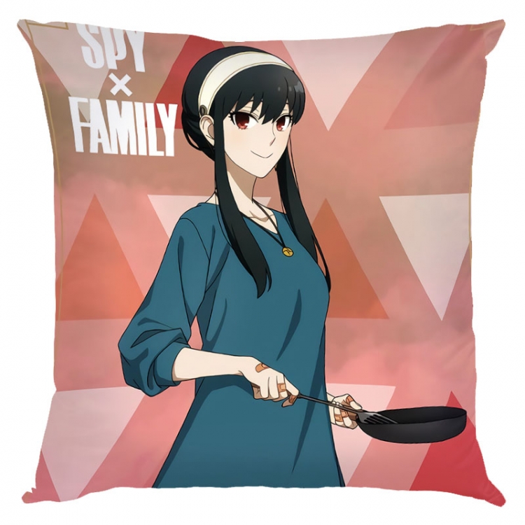 SPY×FAMILY Anime square full-color pillow cushion 45X45CM NO FILLING   J2-78