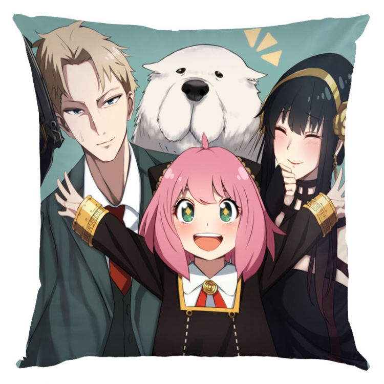 SPY×FAMILY Anime square full-color pillow cushion 45X45CM NO FILLING  J2-41